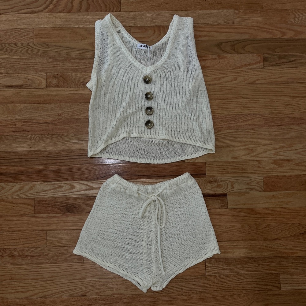 REVERSE KNIT SET - NWT